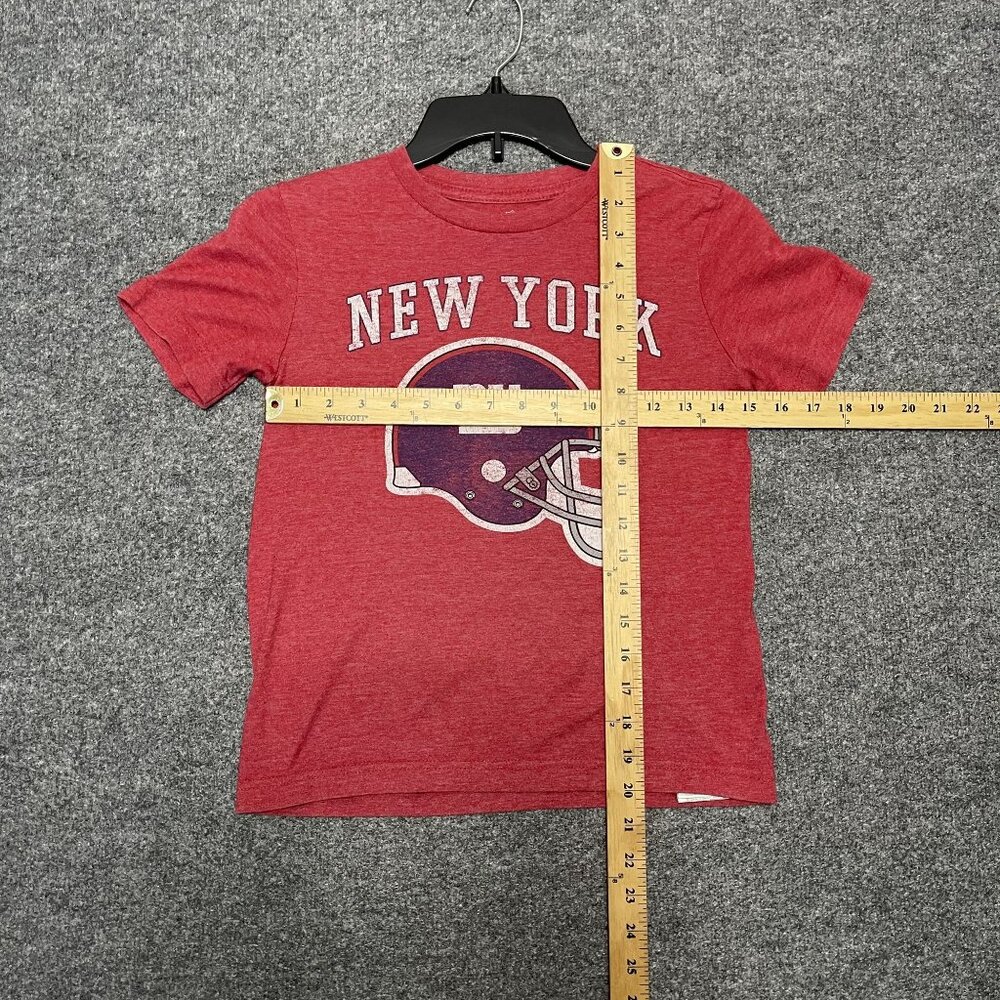 NFL Team Apparel Boys Red New York Giants Graphic T-Shirt M/8 - Picture 6 of 6